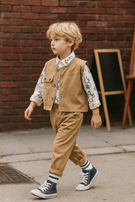 Ensemble 3 pieces chemise pantalon gilet